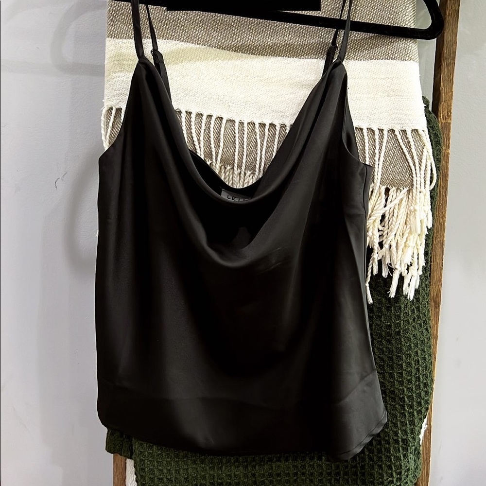 Silk draped cami